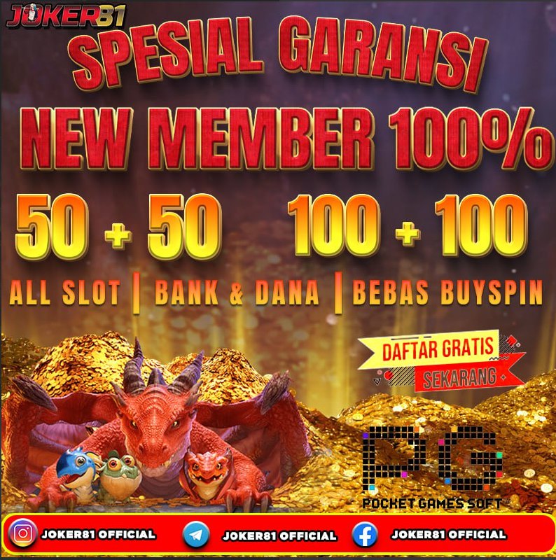 JOKER81:Situs Slot Bonus New Member 100 Mudah Menang